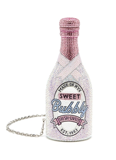 Shop Judith Leiber Champagne Bottle Bubbly Clutch Bag In Multi-colour