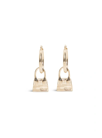 Shop Jacquemus Les Creoles Chiquito Brass Earrings In Metallic
