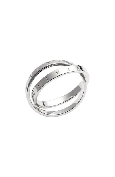 Shop Olivia Burton Interlink Ring In Silver