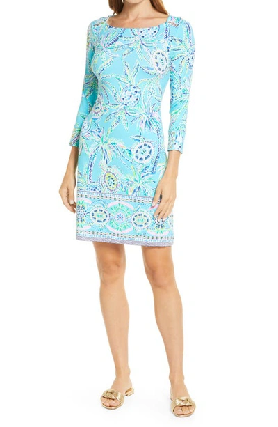 Shop Lilly Pulitzerr Sophie Print Dress In Bermuda Blue Turtle Szn