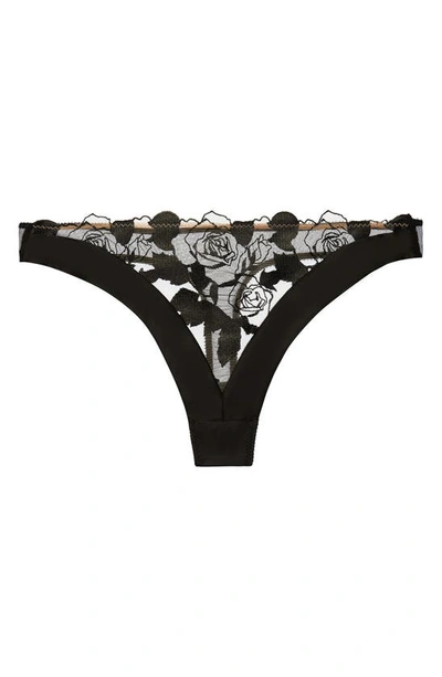 Shop Dita Von Teese Rosabelle G-string In Black