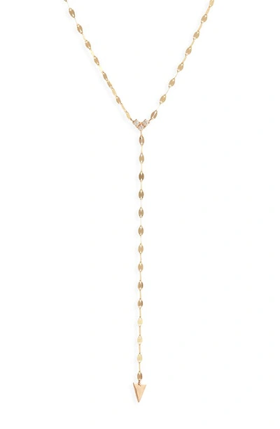 Shop Lana Jewelry Lana Vista Solo Cluster Diamond Y Necklace In Yellow