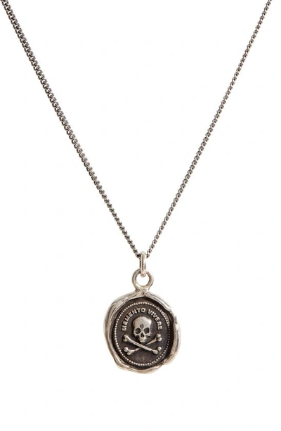 Shop Pyrrha Remember To Live Pendant Necklace In Sterling Silver