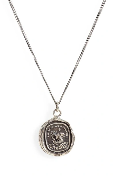 Shop Pyrrha Strength & Resilience Pendant Necklace In Sterling Silver
