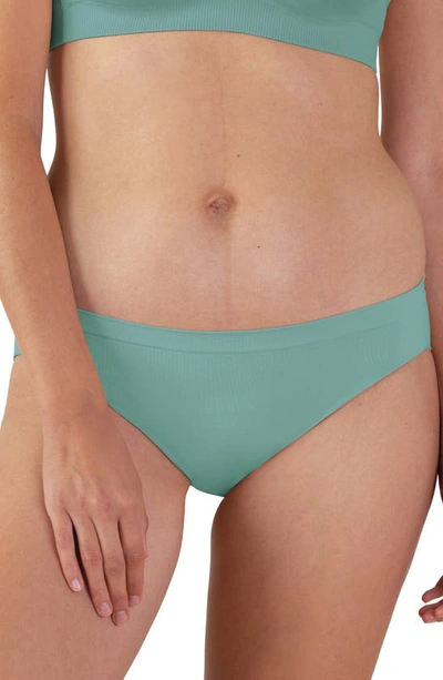 Shop Bravado Designs Mid Rise Seamless Panties In Jade