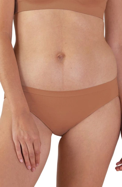 Shop Bravado Designs Mid Rise Seamless Panties In Cinnamon