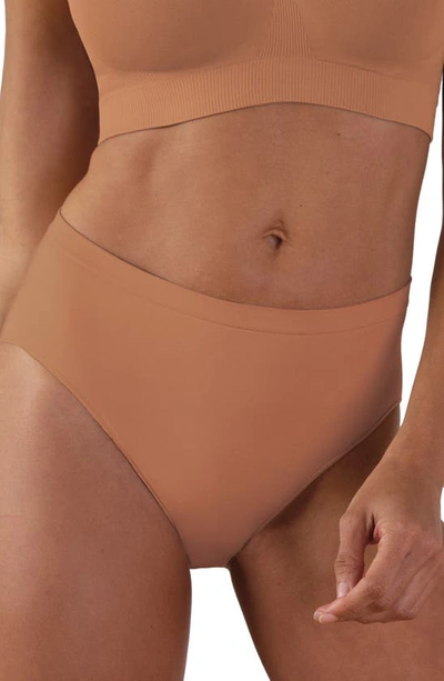 Shop Bravado Designs High Waist Seamless Panties In Cinnamon
