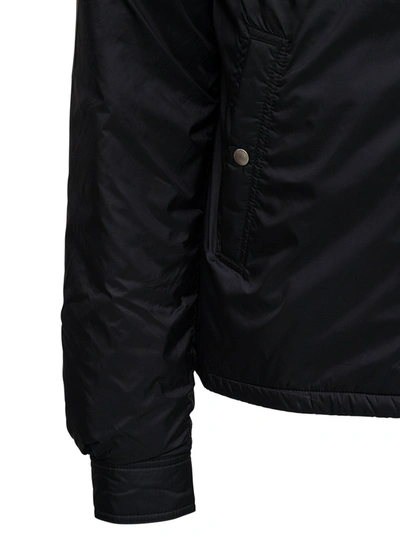 Shop Drkshdw Snapfront Black Nylon Jacket