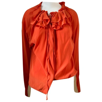 Pre-owned Jil Sander Silk Shirt In Orange