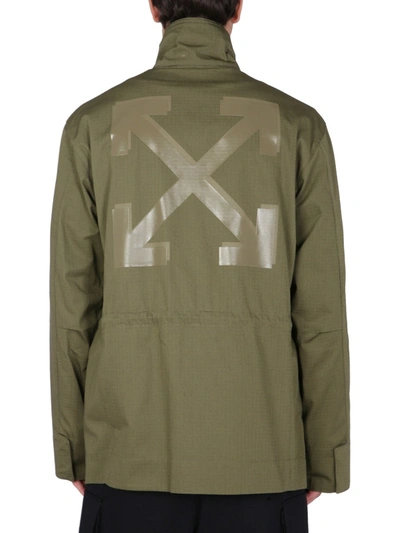 Off-white Fw21 Arrow Pattern Jacket Version Green