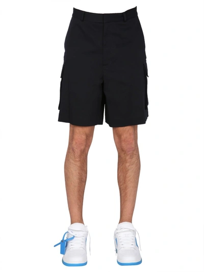 Shop Off-white Cargo Shorts In Black