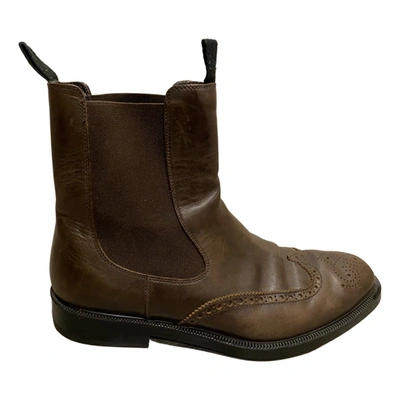 Pre-owned Fratelli Rossetti Leather Boots In Brown