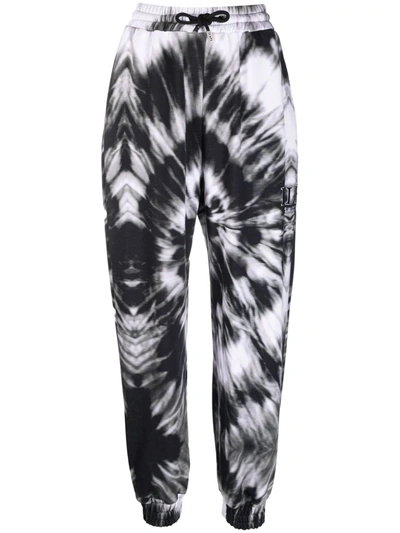 Philipp Plein Tie-dye Tracksuit Bottoms In Black