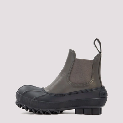 Shop Stella Mccartney Chain Sole Boots Shoes In Grey