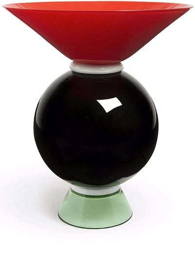 Shop Venini Yemen Glass Vase In Green