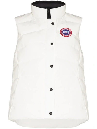 Shop Canada Goose Freestyle Padded Gilet In White