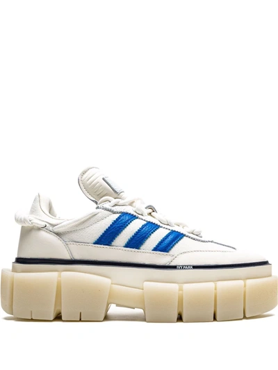 Adidas Originals Ivy Park Super Sleek Chunky (core White/glory Blue/blue Tint) In White