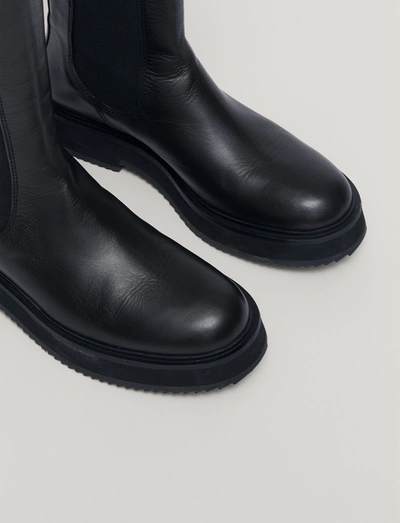 Shop Joseph Leather British Chelsea Boots In Black
