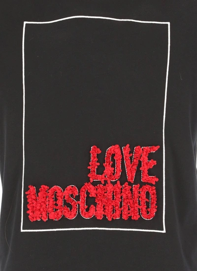 Shop Love Moschino T-shirts And Polos Black