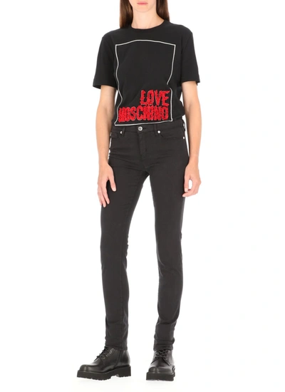 Shop Love Moschino Jeans Black