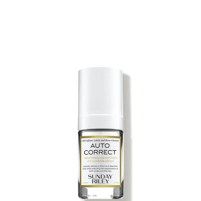 Sunday Riley Auto Correct Brightening And Depuffing Eye Contour Cream 0.5 Fl. Oz.