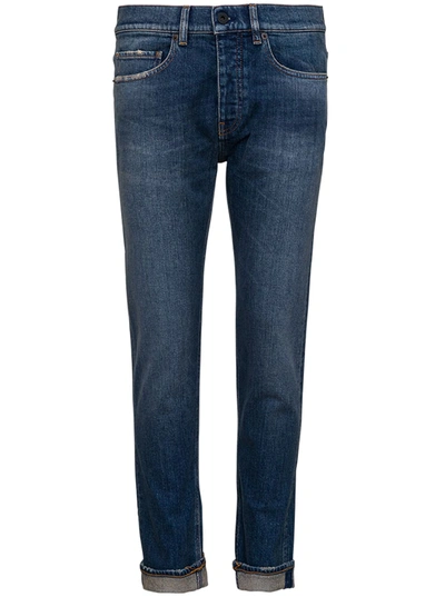 Shop Pence Five Pockets Denim Jeans In Blu