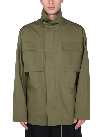 Shop Off-white Arrow Shirt Jacket In Verde