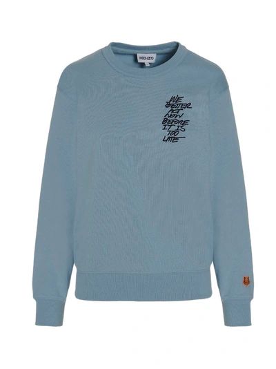 Shop Kenzo X Wwf Sweatshirt In Azzurro