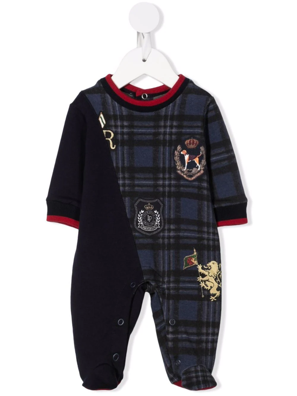 Lapin House Babies' Checked Panelled Pyjama In 蓝色 | ModeSens