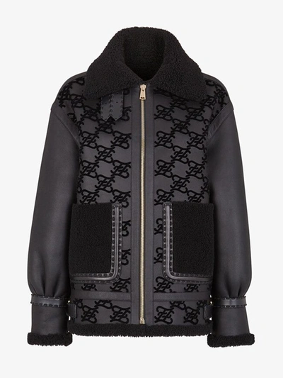 Shop Fendi Embroidered Jacket In Black