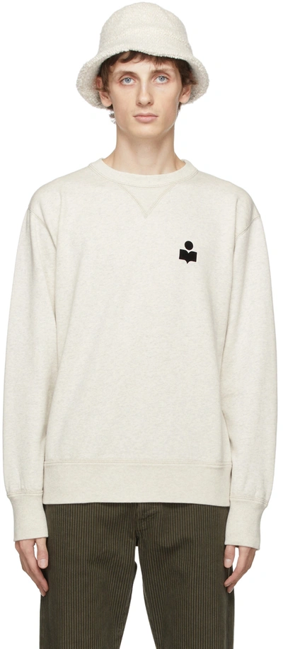 Shop Isabel Marant Mike Sweatshirt In 23ec Ecru