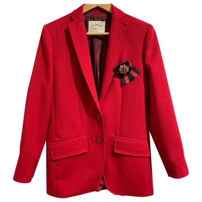 Pre-owned Dmn Wool Blazer In Red