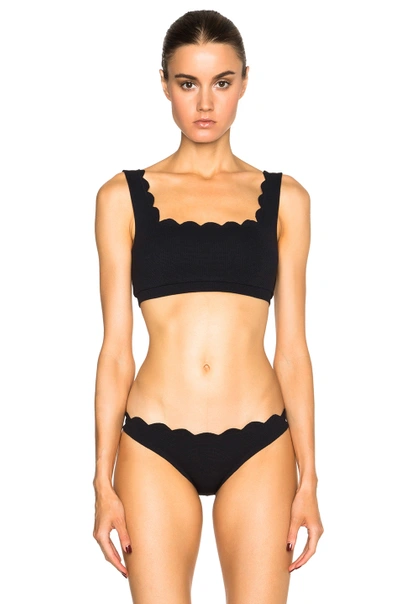 Shop Marysia Palm Springs Bikini Top In Black