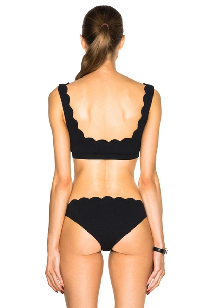 Shop Marysia Palm Springs Bikini Top In Black