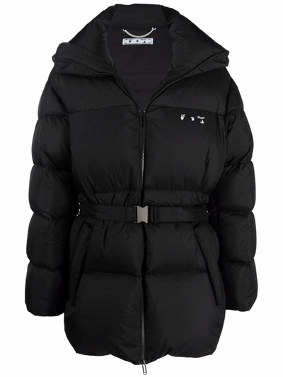 Shop Off-white Men's Black Polyamide Down Jacket