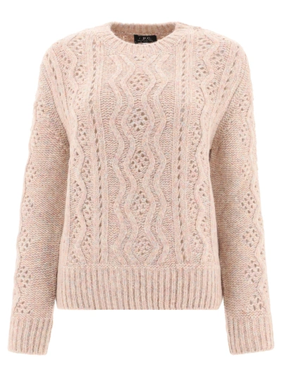 Shop Apc A.p.c. Women's Pink Other Materials Sweater