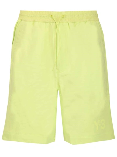 Shop Adidas Y-3 Yohji Yamamoto Men's Green Cotton Pants In Yellow