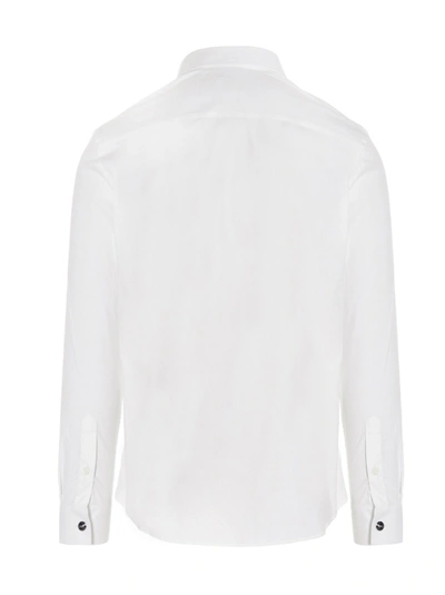 Shop Burberry Men's White Cotton Shirt