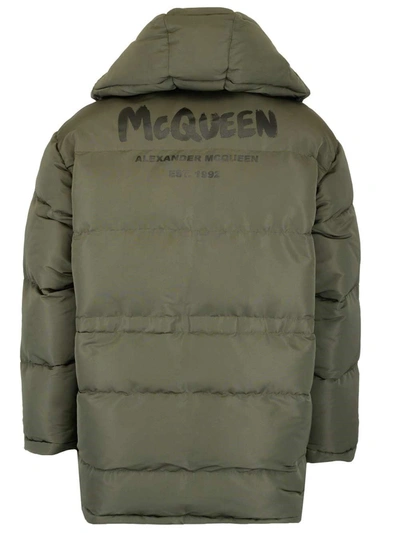 Shop Alexander Mcqueen Men's Green Other Materials Coat