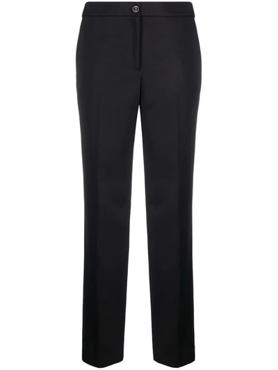 Shop Twinset Slim-cut Trousers In Black