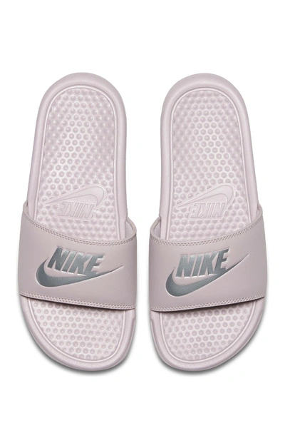 Shop Nike Benassi Slide Sandal In 614 Prtros/m Silv