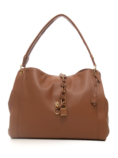Shop Liu •jo Regale Big-bag Leather Polyurethane Woman In Brown