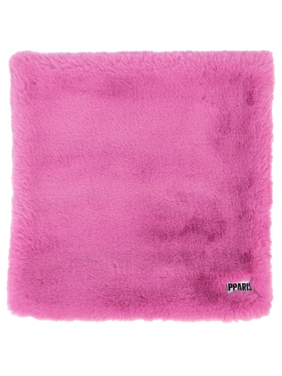 Shop Apparis Brenn Faux Fur Pillowcase In Rosa
