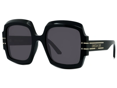 Shop Dior Signature S1u Gold Square Sunglasses