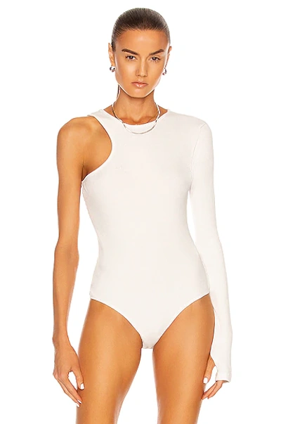 Shop Agolde Bea Cutaway Bodysuit In Wired