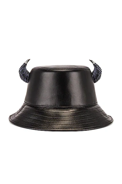 Shop Givenchy Horns Bucket Hat In Black