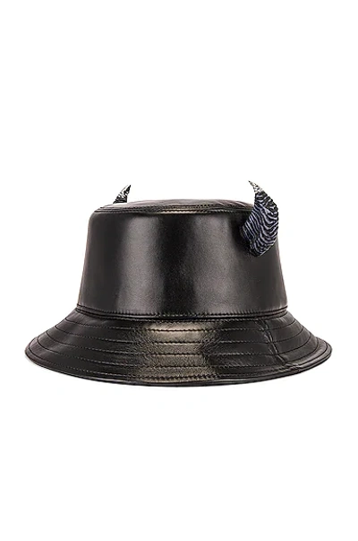Shop Givenchy Horns Bucket Hat In Black