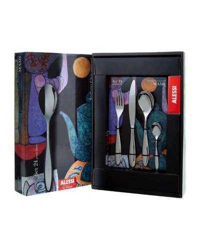 Shop Alessi Mami 24-piece Cutlery Set In Multi