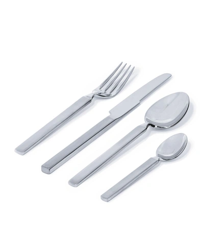 Shop Alessi Dry Stainless Steel 24-piece Cutlery Set In Multi