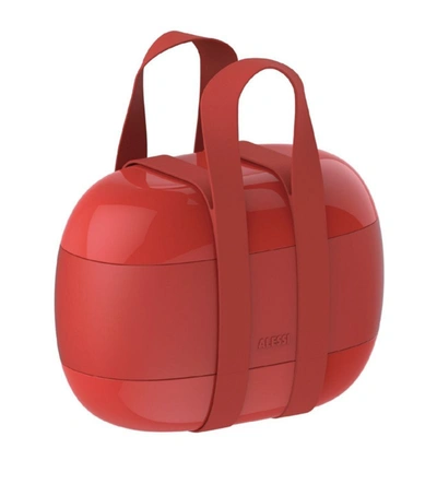 Shop Alessi Food À Porter Lunch Box In Red